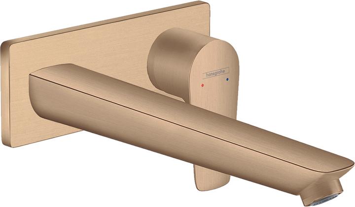 Actual product image hansgrohe Talis E single-lever concealed washbasin mixer for wall mounting (brushed bronze)