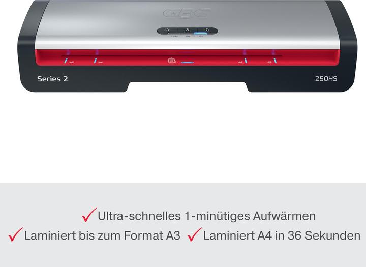 Actual product image GBC Laminiergerät 250HS (75 - 125 µm, A3)