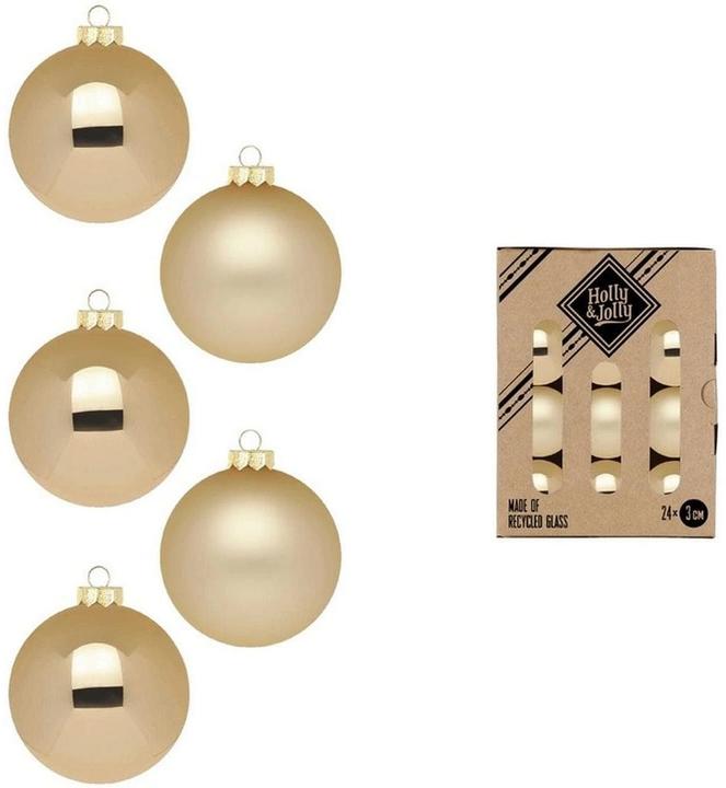 Inge’s Glas Christmas Decor Brokatgold (24x)