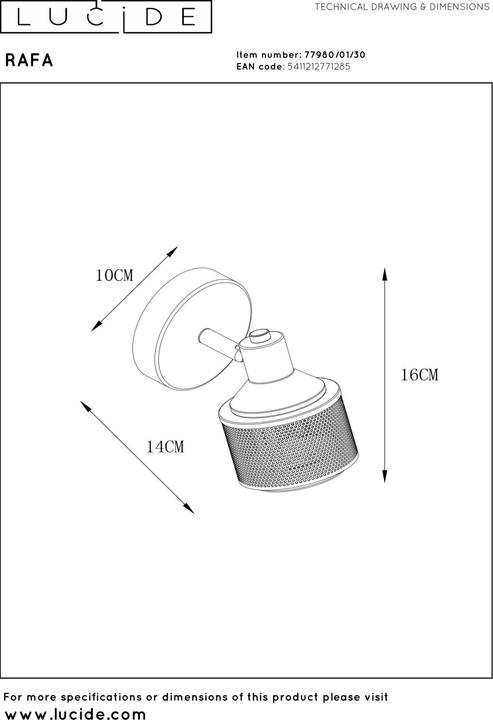 Image du produit Lucide Rafa (E14)
