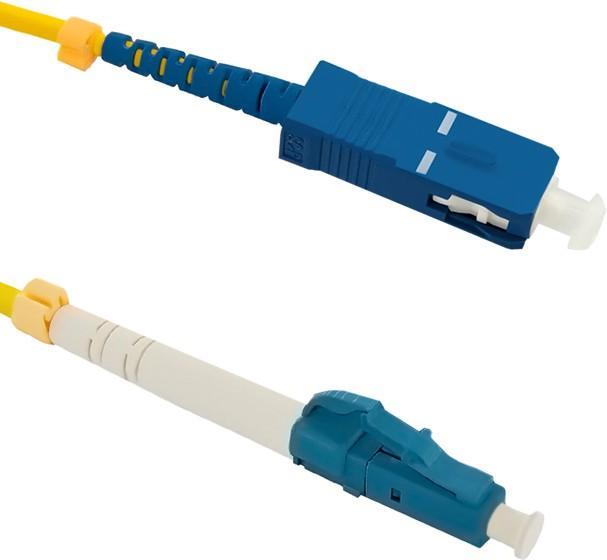 Qoltec Patchcord światłowodowy LC/UPC - SC/UPC | monomode | 9/125 | G652D | Simplex | 3m (3 m)