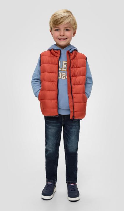Produktbild S.Oliver Sweatshirt Kapuzensweatshirt mit Garment Dye und Frontprint (92)