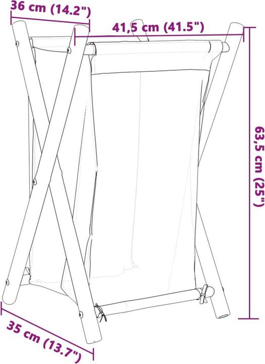 Produktbild vidaXL Wäschekorb