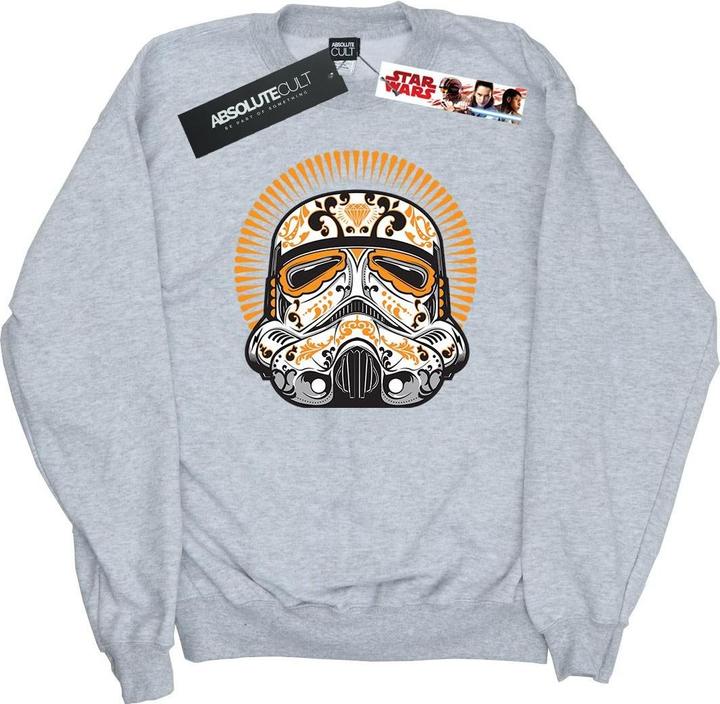 Actual product image Star Wars Mens Stormtrooper Dia De Los Muertos Sweatshirt (L)