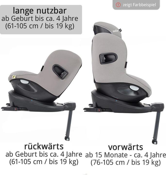 Produktbild Joie Reboarder-Kindersitz i-Spin 360 E i-Size - ab 9 Monate Reboarder (Reboarder, ECE R129/i-Size Norm)