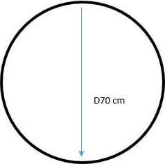 Immagine prodotto Domoletti Mirror Round 70 cm Frame Plywood Lp (70 cm)