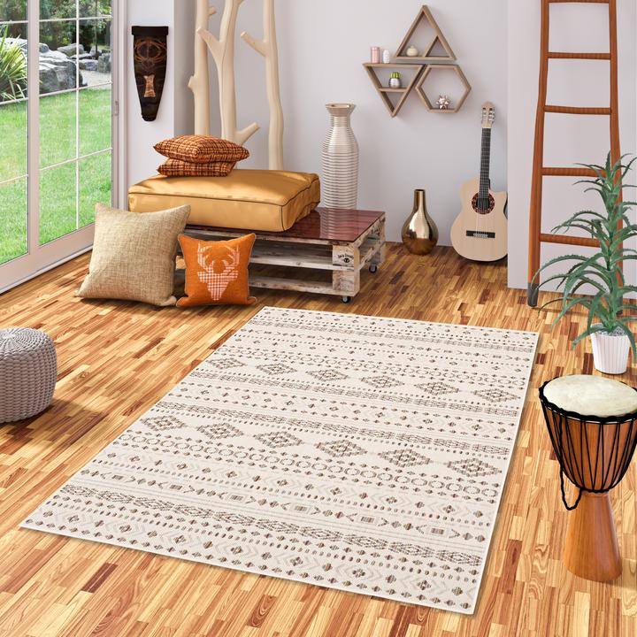 Actual product image Pergamon In & Outdoor Teppich Flachgewebe Campus Ethno (120 x 170 cm)