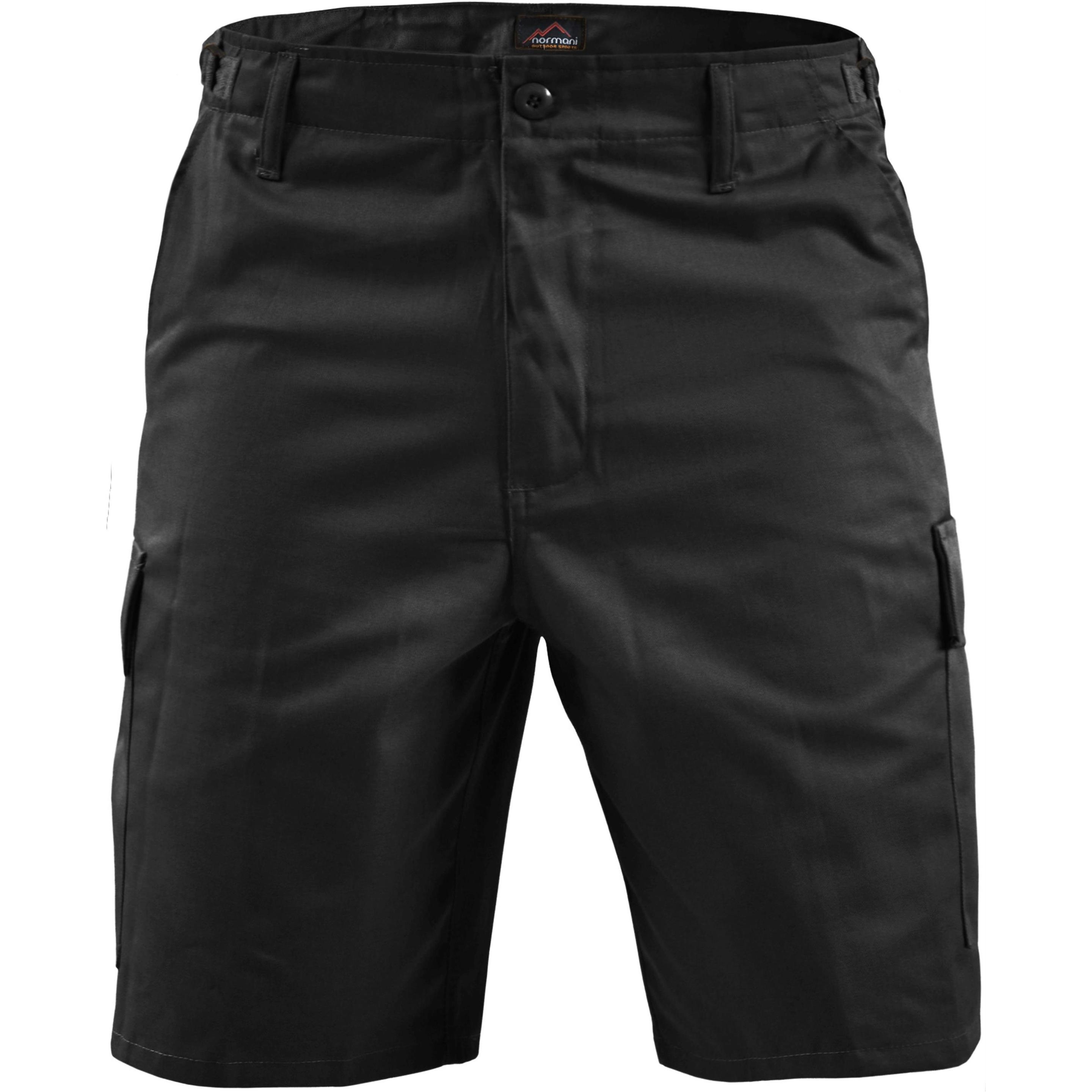 Normani, Herren, Shorts, Herren BDU Shorts Dasht, Schwarz, (6XL)