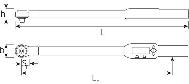 Actual product image Stahlwille Torque spanner Sensotork 713 R size 6 Messb (3/8", 3 Nm, 60 Nm)