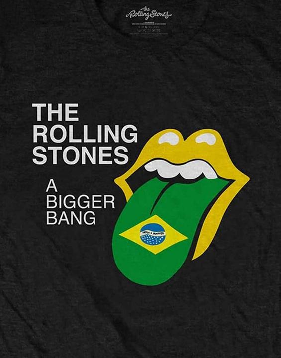 Immagine prodotto The Rolling Stones Maglietta unisex adulto Bigger Bang - Brasile '80 Back Print in cotone (M)