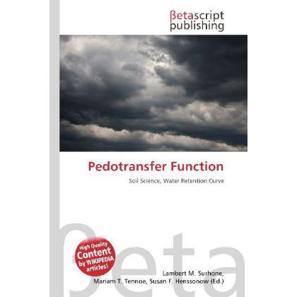 Thumbnail - Pedotransfer Function, Fachbücher von Miriam T. Timpledon, Lambert M. Surhone, Susan F. Marseken