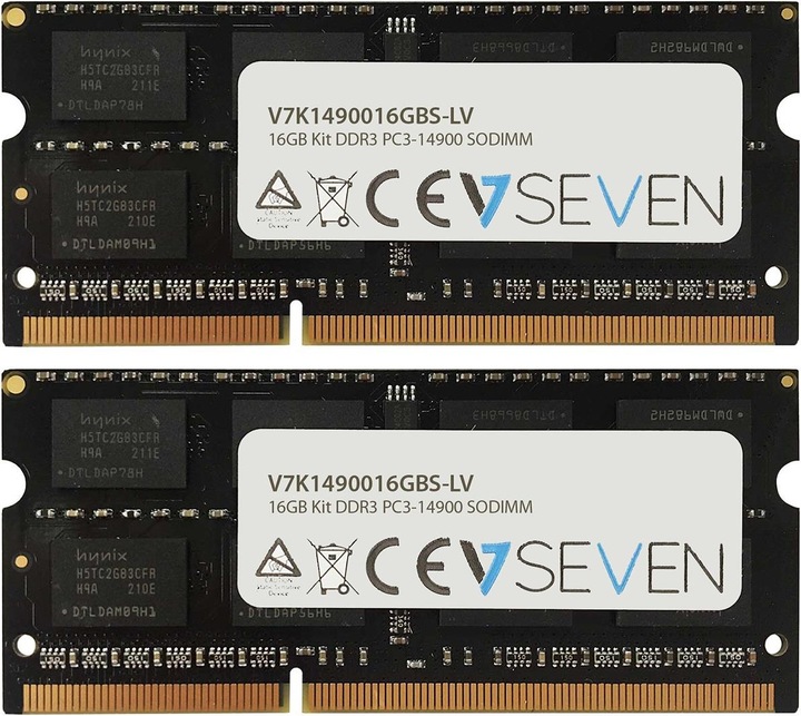 Produktbild V7 V7K1490016GBS-LV (2 x 8GB, 1866 MHz, DDR3-RAM, SO-DIMM)