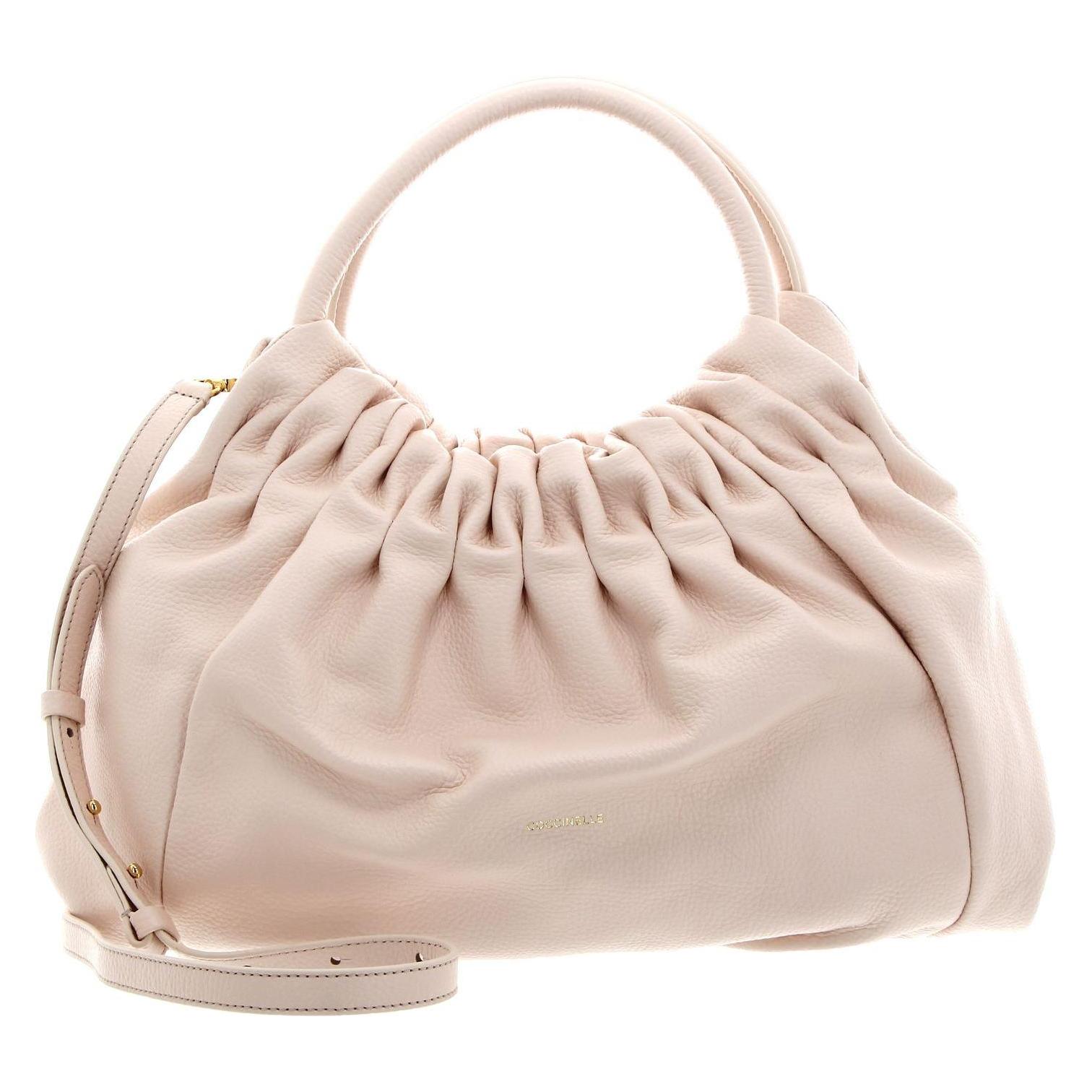 Coccinelle, Damen, Handtasche, Croisette Handbag Grained Leather, Rosa