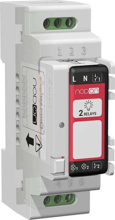 Actual product image NodOn NOD DRB-1-1-00 - DIN Rail Box for Zigbee or EnOcean Relay Switches (5 pcs.)