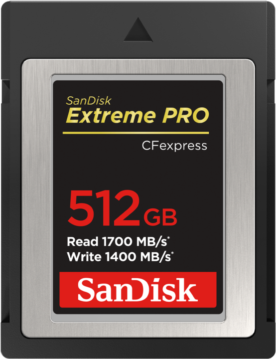 SanDisk Extreme Pro (512 GB, CFexpress tipo B, U1, UHS-I)