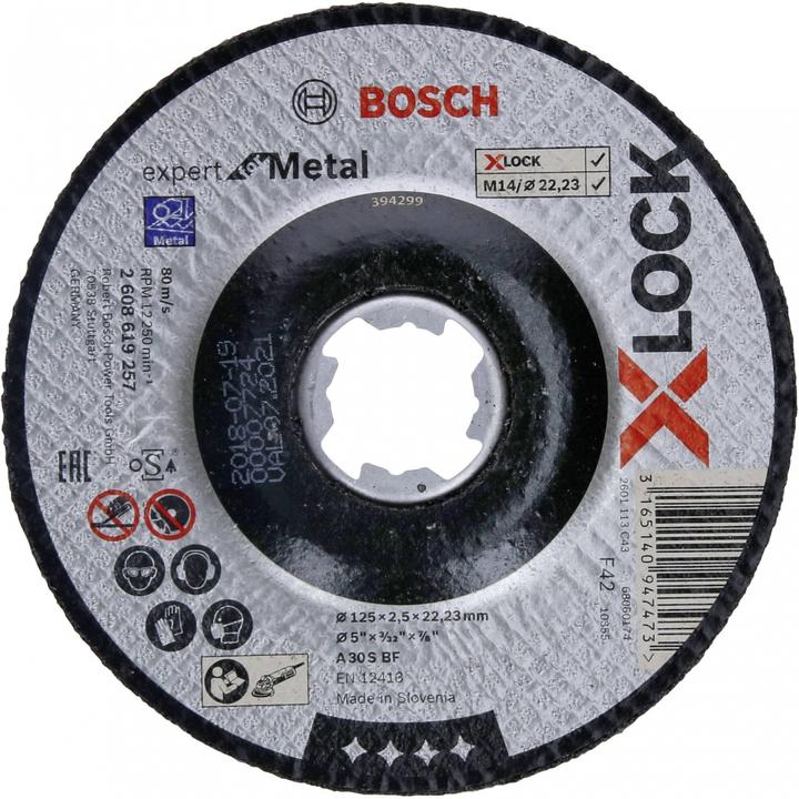 Actual product image Bosch Professional Zubehör PRO Metal X-Lock cutting disc, 125 x 2.5 x 22.23 mm