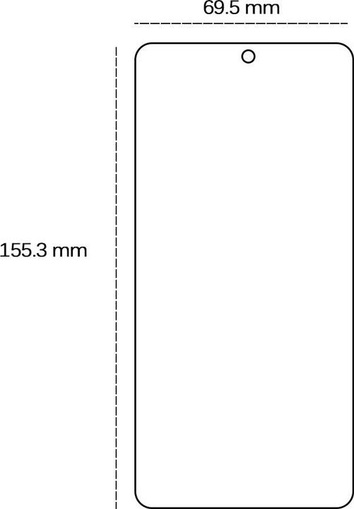 Actual product image OEM Tempered glass 2,5D for Oppo Reno 11F 5G (Global) (Xiaomi Redmi Note 11 5G)