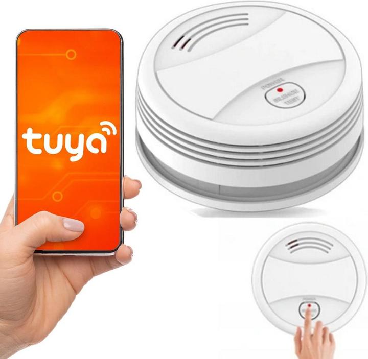 Actual product image Tuya WIFI wireless smoke detector