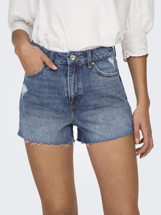 Produktbild Only ONLGABI Hohe Taille Normal geschnitten Jeans-Shorts Jeans-Shorts (L)