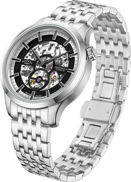 Produktbild Rotary GB02945/87 Greenwich Automatik Herrenuhr 42mm 5ATM (Analoguhr, 42 mm)