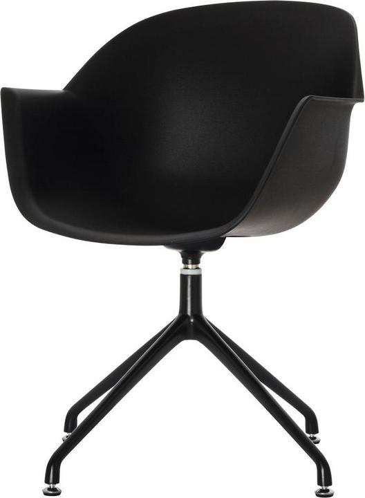 Productafbeelding Paperflow 2 kuipstoelen MOON CHMOONX2.01.01 zwart kunststof