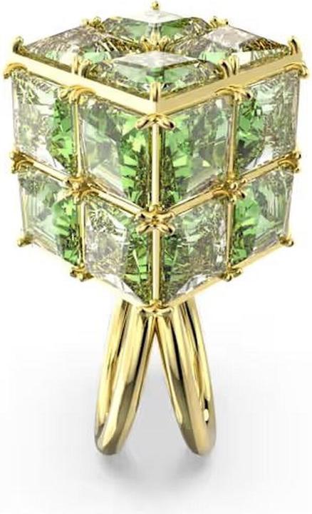 Image du produit Swarovski Curiosa Bague Cocktail Taille coussin Vert Or (60)