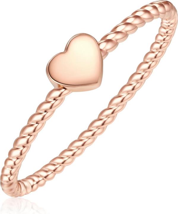 Image du produit Glanzstücke München Femme coeur argent sterling rose - 10102 (58, Argent 925)