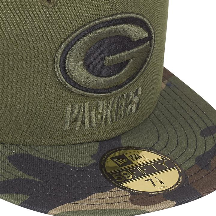 Immagine prodotto New Era Cappellino 59Fifty - Green Bay Packers mimetico in legno - 7 1/8 (7 1/8)