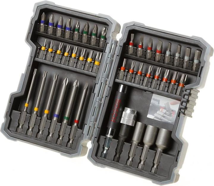 Produktbild Bosch Professional Zubehör Bits-Satz mit Klingenhalter - 43 Stk (Sechskant (hexagonal))