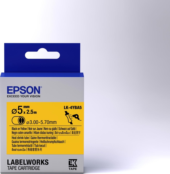 Actual product image Epson Label Cassette Lk-4yba5 (1 x)