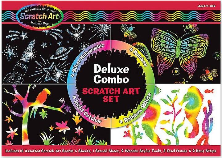 Actual product image Melissa & Doug Scratch Art Deluxe Combo