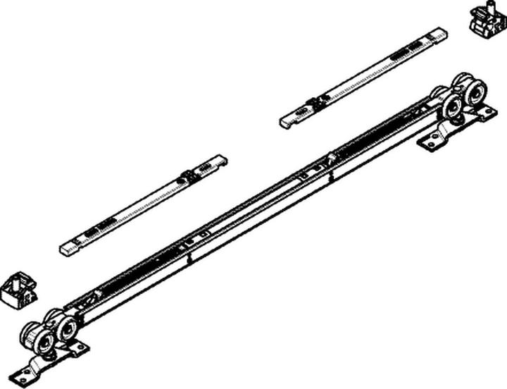 Actual product image Geze Perlan 140 SoftStop 80 kg EV 1 Extension set 750 - 1290 mm