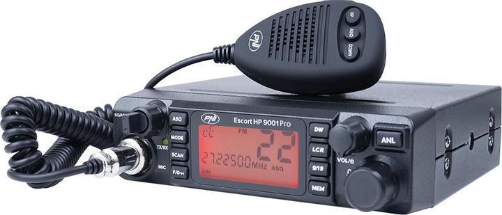 Productafbeelding PNI CB-radio Escort HP 9001 PRO ASQ instelbaar, AM-FM, 12V/24V, 4W, Scan, Dual Watch, ANL, meer