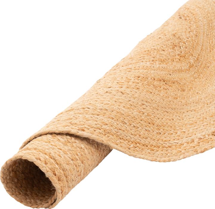 Actual product image Pergamon Naturfaser Teppich Jute Salsa Natur Rund (120 x 120 cm)
