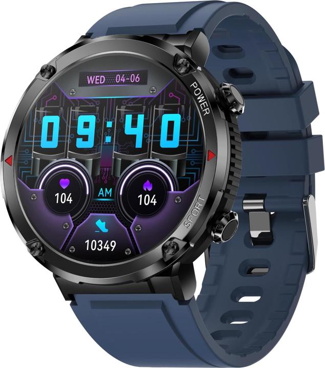 Produktbild Gravity GT21-5 Smartwatch + marineblaues Silikonarmband