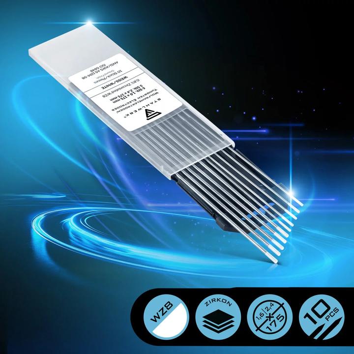 Produktbild Stahlwerk Wolframelektroden WZ8 Weiss 1,6 + 2,4 mm je 5 im praktischen 10er Set