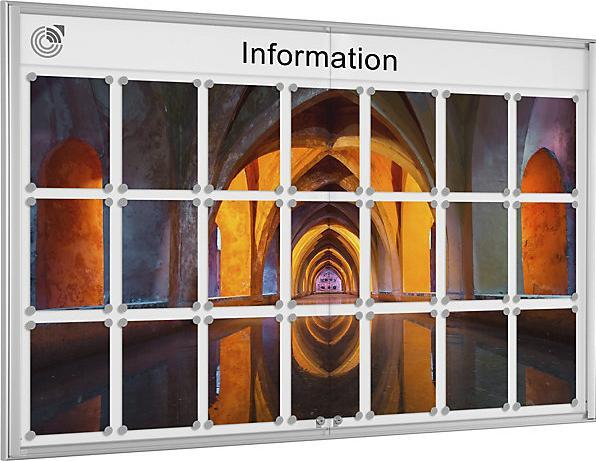 Image du produit Schaar-Design Vitrine simple BASIC (Tableau noir, 156 x 98.50 cm)