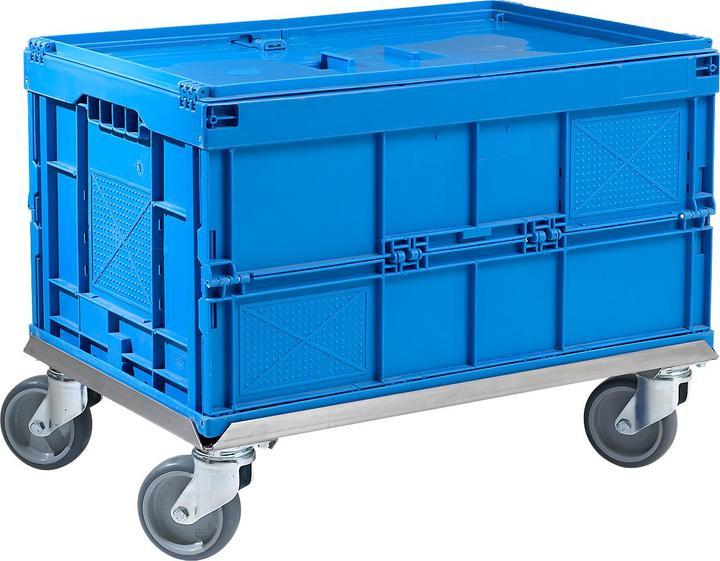 Actual product image Köhler Stainless steel rolling frame, L 611 x W 411 mm (250 kg)