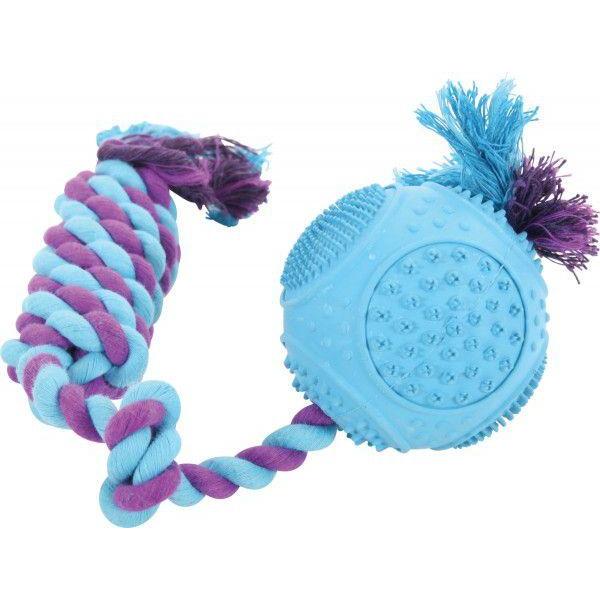 Thumbnail - Zolux Rubber ball with rope 7.5 cm, Hundespielzeug