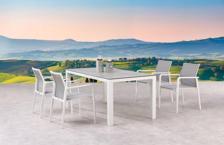 Produktbild Best Stapelsessel Rhodos weiss/grau