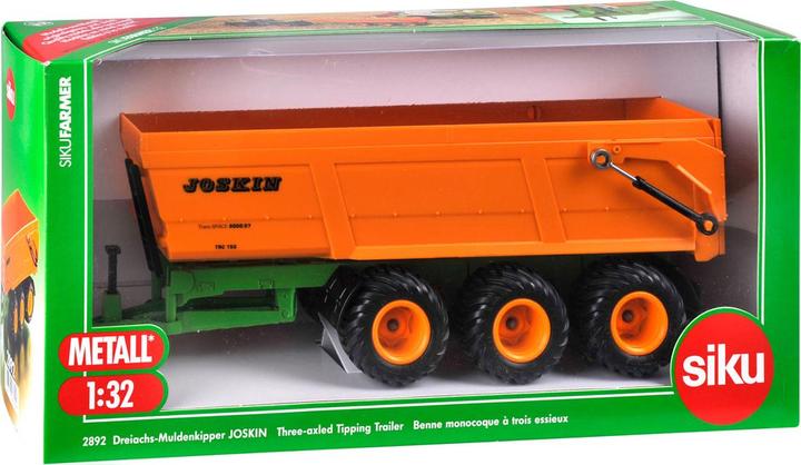 Produktbild Siku 2892 Joskin 3-Wiels Anhänger mit kippbarer Schaufel 01:32
