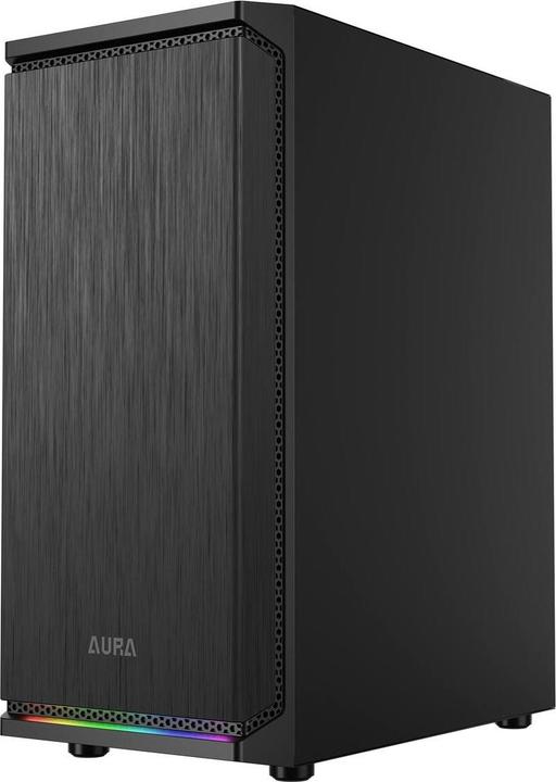 Actual product image Gamdias Boitier Moyen Tour ATX Aura GC8 RGB avec panneau vitré (Noir) (ATX, mATX, Mini-ITX)