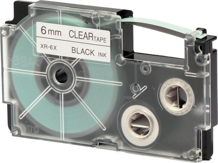 Casio Beschr.band 6mm transp.-schw. (0.60 cm, Black)