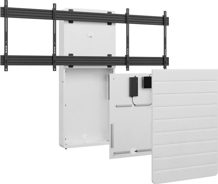 Actual product image Hagor CON-Line W Dual 165-191cm conference room furniture floor-wall mounting for 2 displays VESA max. 800 (Ground, 75", 90 kg)