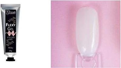 Actual product image Elisium Flexy Gel gel for nail extension Milky 25g (Hair gel)