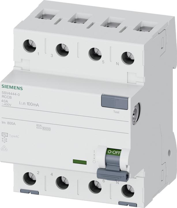 Immagine prodotto Siemens Interruttore FI tipo AC A 00 mA Un AC