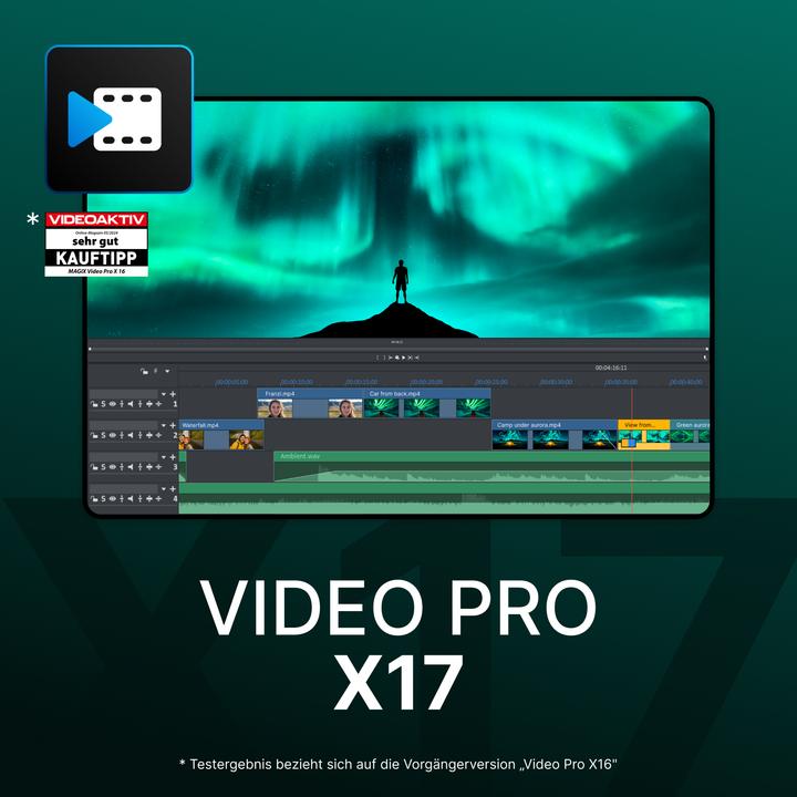 Magix Video Pro X17 Download Code (1 User, 1 Geräte/User, unbegrenzt)