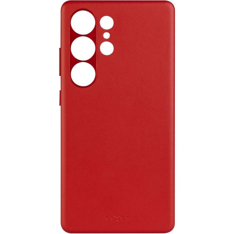 Fixed MagLeather für Samsung Galaxy S25 Ultra (Samsung Galaxy S25 Ultra), Cover smartphone, Rosso