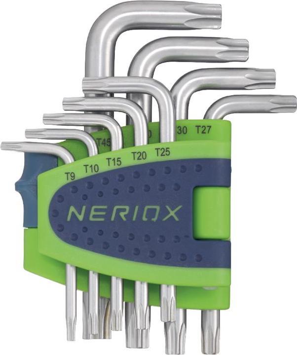 Neriox Jeu de clés coudées mâles pour vis TORX® courtes