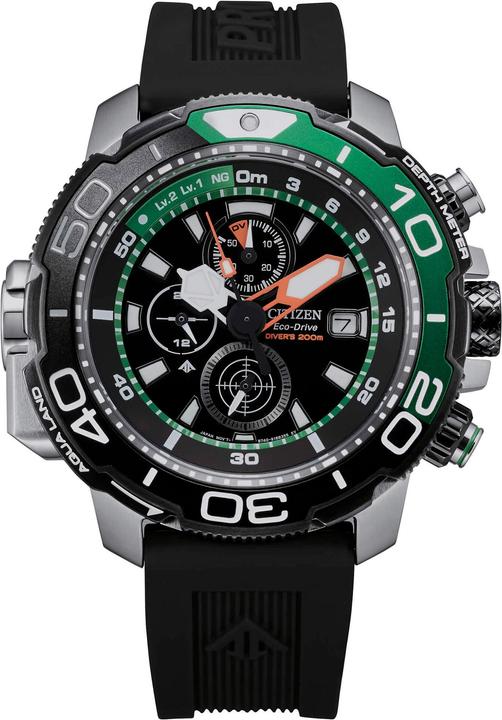 Actual product image Citizen Promaster Aqualand (Chronograph, Power reserve display, 47 mm)